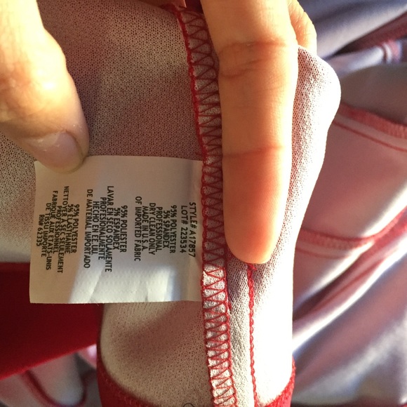 Betsy & Adam red evening gown - Picture 5 of 6